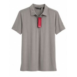 TravisMathew Mens WV-Player Special Polo Shirt Heather Light Grey XL 1WM046 NEW